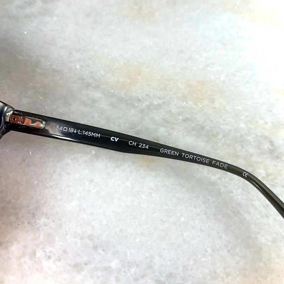 Cole Haan Glasses Frames Only Green Tortoise - Picture 4 of 8